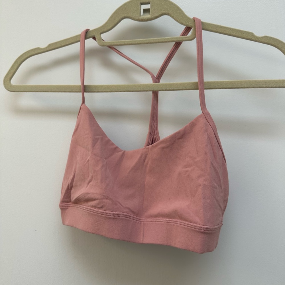 Lululemon Flow Y Bra - Size 6 - Pink - Like New